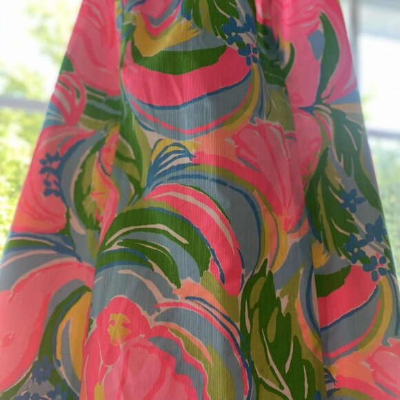 Lilly Pulitzer Halter Shift Dress - Size 2 - Vibrant Floral Print - Picture 2 of 3